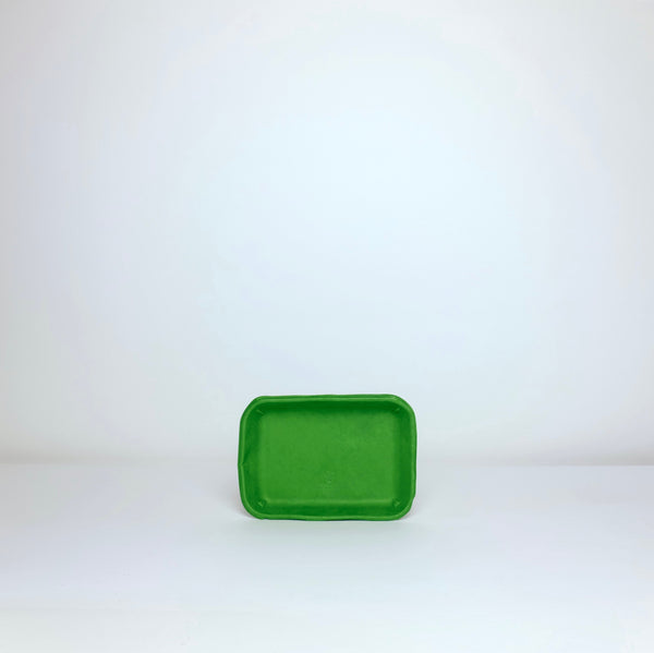 Green cardboard tray