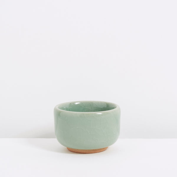 Green ceramic suki cup