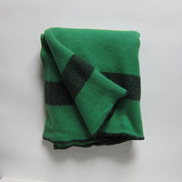 Vintage green wool blanket