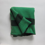 Vintage green wool blanket