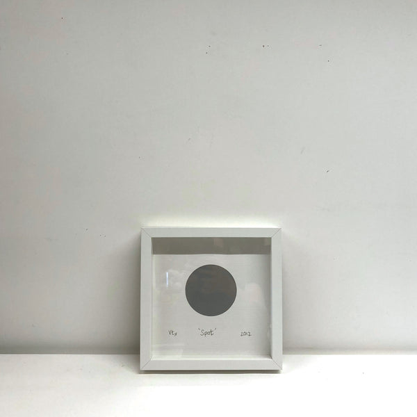 Silver dot wall art