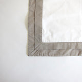 Grey oxford trim pillocase