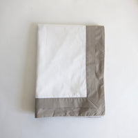 Grey oxford trim pillocase