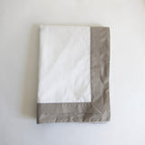 Grey oxford trim pillocase