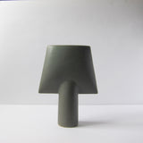 Grey narrow ceramic vase