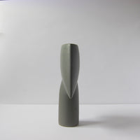 Grey narrow ceramic vase