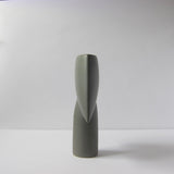 Grey narrow ceramic vase