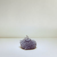 Grey wool pompom