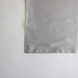Blue satin pillow case