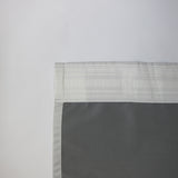 Grey satin blackout curtains
