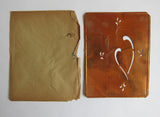 Vintage box of various stencils