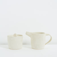 Handmade ceramic pot with lid