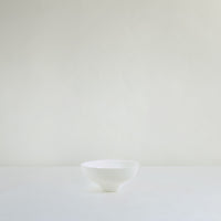 H fine white glazed porcelain bowl