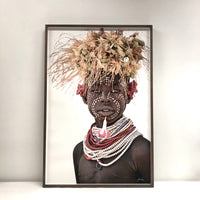 Kenyan portrait wall art