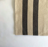 Heavy cotton black striped tea towels