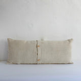 Vintage long natural two striped cushion