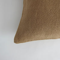 Heavy sand linen cushion