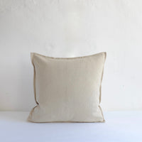 Heavy stone coloured cotton cushion