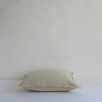 Heavy stone coloured cotton cushion