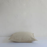 Heavy stone coloured cotton cushion