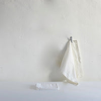 White cotton hemstitched napkin