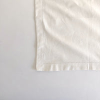 White cotton hemstitched napkin