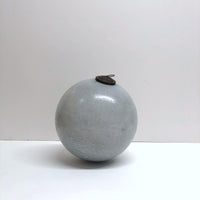 Mottled grey ceramic hanging ball