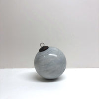 Mottled grey ceramic hanging ball