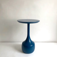 Blue lacquer side table