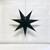 Black paper star: 60cmDia