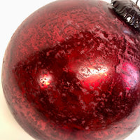 Large red glass bauble