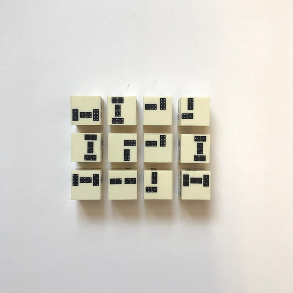 Vintage dice dominoes