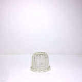 Vintage round glass jelly mould