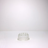 Oval glass jelly mould