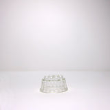 Oval glass jelly mould