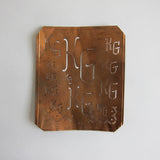 Vintage box of various stencils