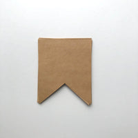 Kraft card bunting