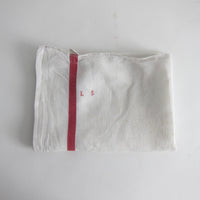 Vintage GB initial linen tea towels