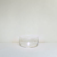 Large clear glass bowl