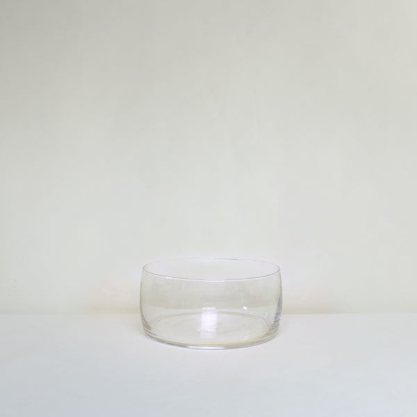 Large clear glass bowl