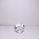Large cut glass diamond