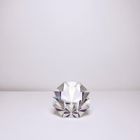 Large cut glass diamond