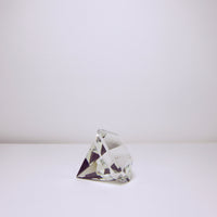 Large cut glass diamond