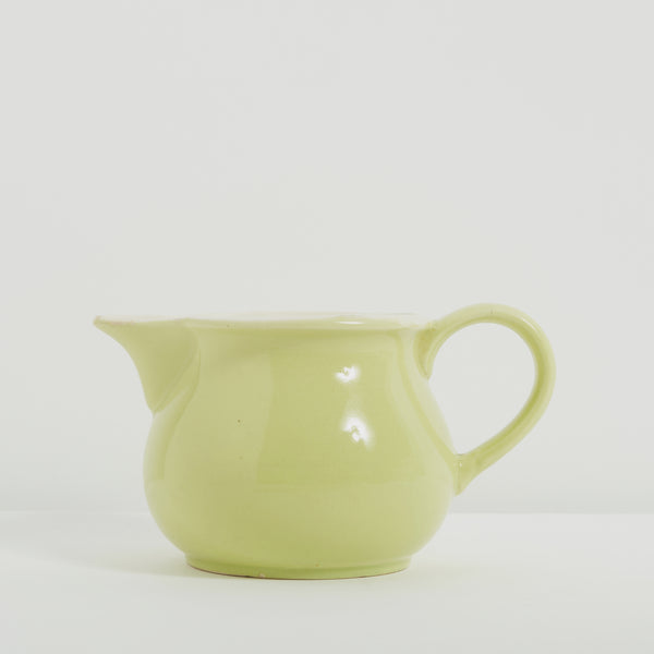 Lime green ceramic jug