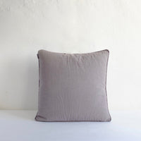 Mid grey linen cushion