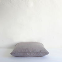 Mid grey linen cushion