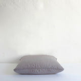 Mid grey linen cushion