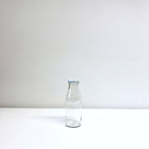 Milk bottle with lid