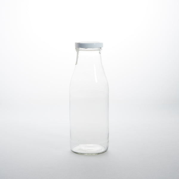 Clear bottle with cap