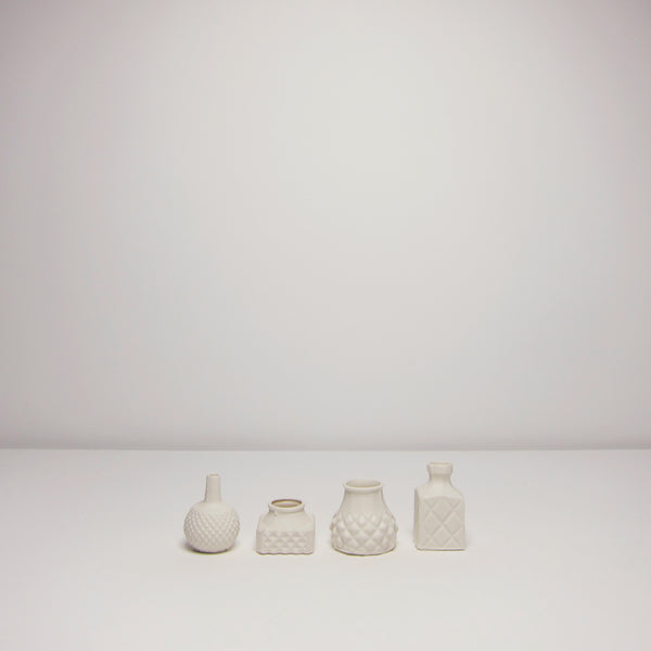 Collection of minature porcelain vase